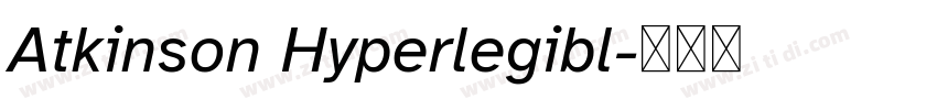 Atkinson Hyperlegibl字体转换